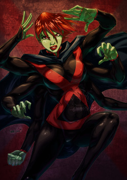 superheropinups:  Miss Martian - Emmshin 