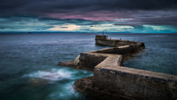 reagentx:  St Monans ZigZag by sonder | http://500px.com/photo/47775842 first attempt with a polarizer over the standard 18-55 kit lense with the d3200, first dslr and starting to enjoy it a lot. If you’re ever at st Monans, take a look over the harbor