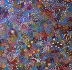 thomarse:   Michaelle Possum Nungurrayi (Australian, Aboriginal, Anmatyerre, Alice Springs and Central Desert; b. 1970), Women’s Ceremony, c. 2016  