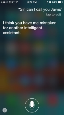 piratehstyles:  I don’t think Siri likes being called Jarvis… 