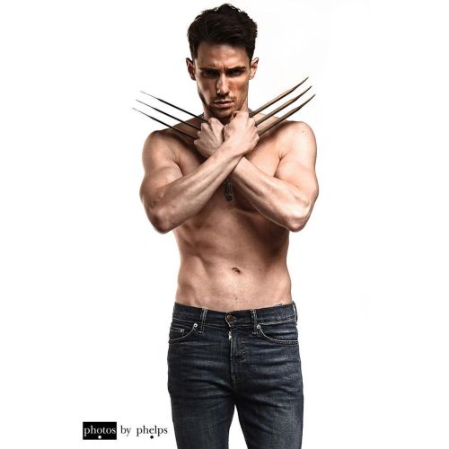 Adam @adammorrispeters  came by as we did some stylish fashion and wardrobe shots . Of course I had to nerd it up and he was very understanding and professional getting into character of WOLVERINE!! He hit those “ice in my veins” shots with the claws
