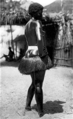 Dancing girl from Guinea-Bissau. Via Collection of Old Photos.