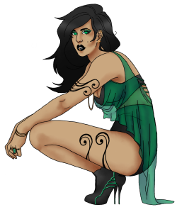 askthestargazers:  curtisgrahamcracker:  I am uplodaing all of them because I am so proud of myself! ;//w//;I based my Porrim from askthestargazers’s Porrim (and the colors)I put green on the tip of the heels, the tank top is transparent green, the
