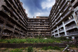 abandonedography:  I visited Japan in November 2011 for the exclusive purpose of urban exploration on Hashima Island. The island, completely abandoned since 1974, sits in the southwest coast of Japan in the East China Sea. Only a few people have been