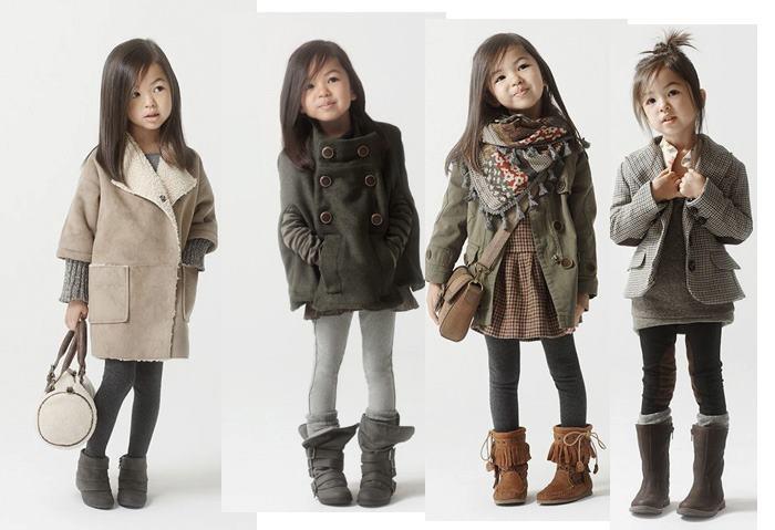 Magazine fashion little girl models