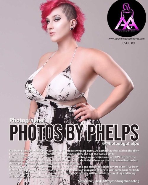 Wow featured work in the magazine @appealingalternatives and forgot I had even submitted to it lol thank you for blessing my work in your magazine and to  @twystedangelmodeling for being a great model and thanks to @houseofphotographystudio  for use of