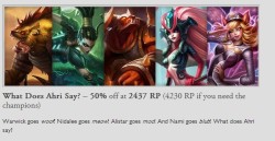rhythmew:  tsuthetiger:  generaldarius:  // why do you do this to me riot why  WOW  Betrayed by League. How dare they.  Dear Riot 