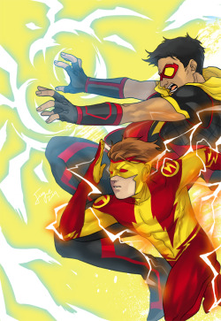 shaman-kid:  N52 Vibe and Kid Flash by onlyfuge