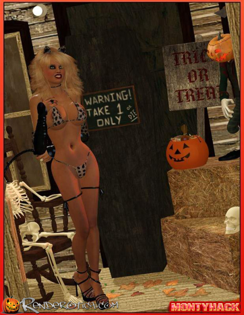 Renderotica SFW Halloween Image SpotlightSee NSFW content on our twitter: https://twitter.com/RenderoticaCreated by Renderotica Artist montyhackArtist Gallery: https://renderotica.com/artists/montyhack/Gallery.aspx