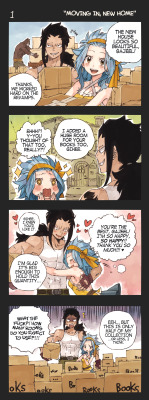 rboz:  day 7 - married/living togetherThat prompt I didn’t get to finish on time it’s finally done!!! Enjoy the daily life of Gajeel and Levy as an adorable married couple. Oh and their cat.