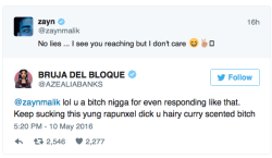 micdotcom:  Indian and Pakistani women shut Azealia Banks all the way down In a Twitter spat with Zayn Malik, Azealia Banks called him a “curry scented bitch” and used punjab, a name for a person from Punjab, India, as an insult. In response Indian