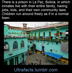 ultrafacts:San Pedro prison or El penal de San Pedro (Saint Peter’s Prison) is the largest prison in La Paz, Bolivia renowned for being a society within itself. Significantly different from most correctional facilities, inmates at San Pedro have jobs