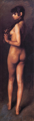 artist-sargent:  Nude Egyptian Girl, 1891, John Singer SargentMedium: oil,canvas
