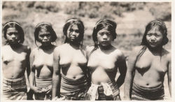 Igorot Girls. 1938.   Via Eduardo de Leon.  