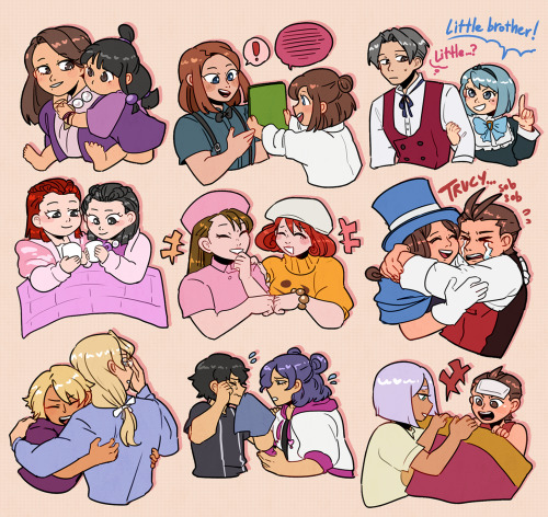 ministarfruit:ace attorney + older siblings