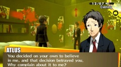 Atlus on November 24 to the haters who were freaking out (in a bad way) over Dancing All Night, Q, and TUUSH seemingly disproving the notion that Persona 5 was forthcoming. Riiiiiight before the P5 reveal.