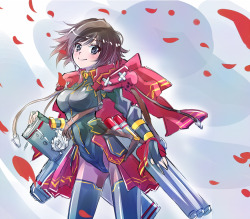 thekusabi:  Ruby Rose with an altered design created by Minoru Kawakami, author of the light novel series Horizon in the Middle of Nowhere. By いえすぱ 