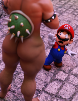 squarepeg3d: “Hunh…another castle? Bitch, I AM the castle. Now let’s see how good of a plumber you REALLY are.” “MAMMA MIA!” === There, I officially jumped on the Bowsette bandwagon.     .・。.・゜  ⊂(ಠ_ಠ )  ⊃   ・゜・。. 