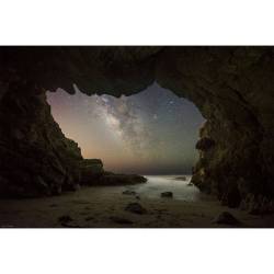 The Milky Way from a Malibu Sea Cave  #nasa #apod #milkyway #galaxy #centralband #antares #stars #stars #sea #caves #seacaves #leocarrillo #statepark #malibu #california #USA #space #science #astronomy