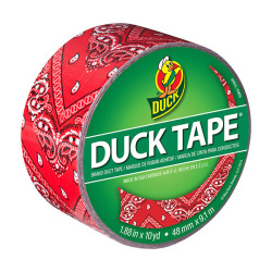 THEY MAKE RED BANDANA PRINT DUCK TAPE!!! Red bandanas mean fisting when you are flagging them in your back pocket here in San Francisco. This feels like the universe demanding I shoot a fisting scene!