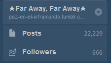 My Tumblr with Subliminal Message about 666 followers xD