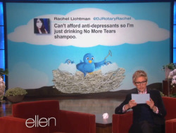 tastefullyoffensive:  Some of Ellen’s favorite tweets of the week. [video] 