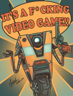 lukael:  Finally getting back to those color palette challenges! For Juczerro, in palette #10 of this set, here’s everyone’s favorite annoying robot, Claptrap!! Kind of a nod to the Sunset Overdrive trailer as well, huehuehue