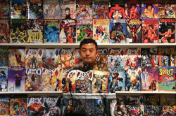 wetheurban:  SPOTLIGHT: The Invisible Man - Liu Bolin Holy! Liu Bolin’s images invite a game akin to Where’s Waldo?. In some of the Chinese artist’s incredible photos, it’s clear where he is standing; in others, like the some of the above, it’s
