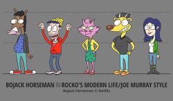 rockosedits:  Hurray, @bojackhorseman in Rocko’s Modern Life style!