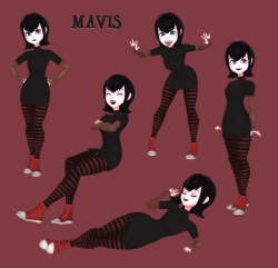 skuddpup:  I finished my Mavis rig! Time to animate her in time for Halloween :D