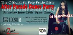 I&rsquo;m performing at this after party tonight. If you&rsquo;re in the area stop by after St. Pete Pride. There will be burlesque dancers, a talented DJ and lots of GIRLS who like girls :) I just realized how big this event is and saw how many people