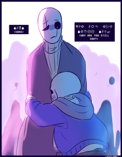 chaotichero:  * BROTHER! A… ARE YOU OKAY? WHY ARE YOU CRYING?* ….i don’t remember.Anon threw a prompt suggesting Sans and Gaster reuniting. I decided to make it into a comic of how it would go alongside my headcanon :DBasically, Gaster can’t be