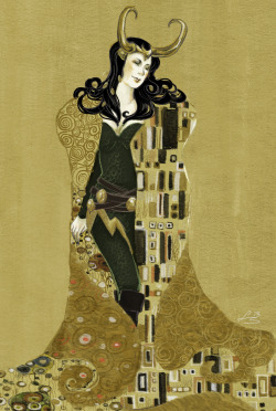 litzebitz:  Lady Loki +  Klimt 