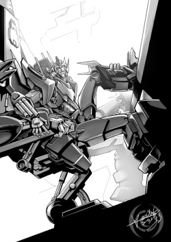koch43:  This guest drawing was for 2 friends’ Magnus/Rodimus doujinshi, but the book was canceled.