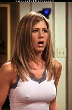 ohmybreasts:  JENNIFER ANISTON  Age 45. Bra size 34C. Height 5’4”  Set number 002 from ohmybreasts TV: Friends (236) FILMS: The Good Girl, Along Came Polly, Rumour Has It, Marley and Me, The Bounty Hunter, Wanderlust (tits out), We’re the Millers