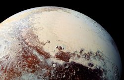 quickweaves:  colourmyfeels: latest photos of Pluto and it’s moon.  It me ♏