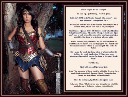 Crossdressing Caption - Wonder Woman