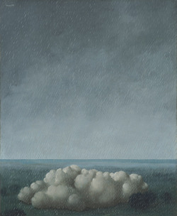 redlipstickresurrected:René Magritte aka René François Ghislain Magritte (Belgian, 1898-1967, b. Lessines, Belgium) - Song Of The Storm (Le Chant de L'Orage), 1937  Paintings: Oil on Canvas