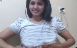 riyandramorous: nudedesiart: Cute desi girl showing her boobs to byfrnd in skype She is so cute ;) 