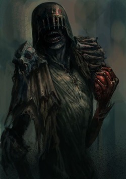 2000adonline:  The Dark Judges - Dave Kendall Talented realistic master of horror, Dave Kendall, updates the most malignant quartet of fiends, from a world where life itself is a crime.. the Dark Judges, in his own creepy, inimitable fashion!Judge Death