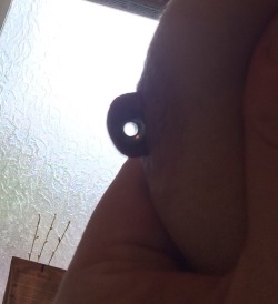 keres-nirvana:  Finally managed to get a 5mm tunnel through my left nipple. 