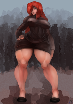 afrometalmizu: Messin around with some paints for Parasoul.  &lt; |D’‘‘‘‘