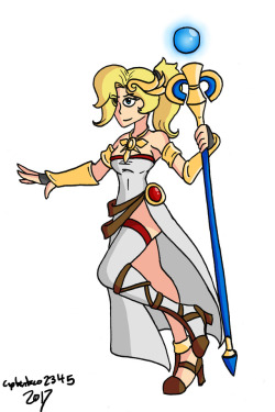 Another Nintendo Overwatch skin. This is a Mercy skin based on Palutena from Kid Icarus. 