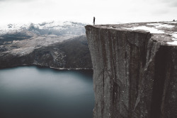 ourlifeintransit:  ourlifeintransit:Preikestolen | NorwayHey folks, its been a while.So we’re currently galavanting around Norway and Sweden, and loving it. As a result of our lack of a credit card, we were not able to hire a vehicle and have consequently