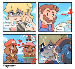 thegreyzen:Game is so close i can almost taste it!…Wonder if Mario will make it thou…DA / Facebook / Twitter / Instagram peach isnt pleased~ &lt; |D