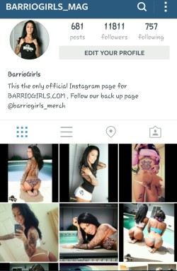 Make sure to follow our instagram page barriogirls_mag