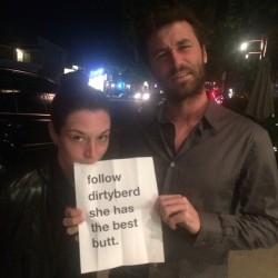dirtyberd:  DB: Stoya and scruffy James Deen approved. And they like my butt !!! #thisactuallyhappened #what 
