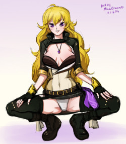 minacream: #141 Yang (RWBY) Sketch commission for @nwdecontact Commission meSupport me on Patreon 