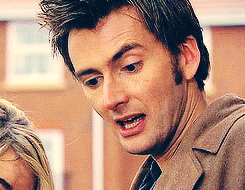 darthtella:  gallifreyburning:                     i like your face - tenth doctor [2x11 fear her]                     #i just like how ten’s neckline steadily  receded during s2  #as he bared more and more of his flesh  for rose’s sake  #certainly