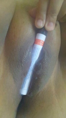 groolphotos:  a-teasing-slut&rsquo;s deliciously creamy pussy, cumming as she masturbates with office supplies. Be sure to check out her blog :) Check out Grool.Photos for more like this!  Awesome n amazing